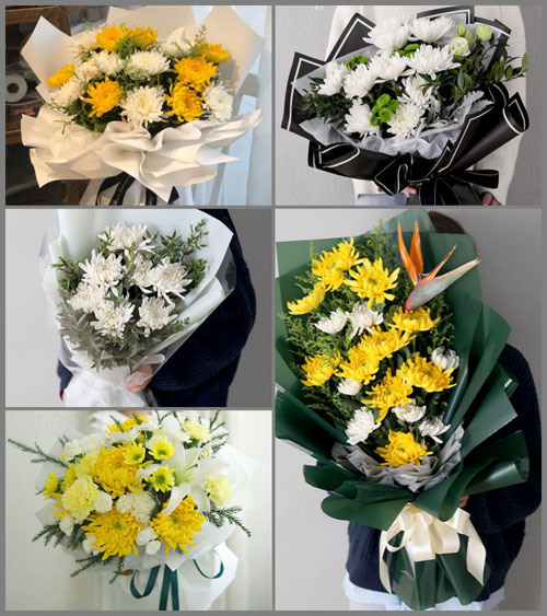 广东梅州市丰顺县潘田镇潘田社区白事花束代送